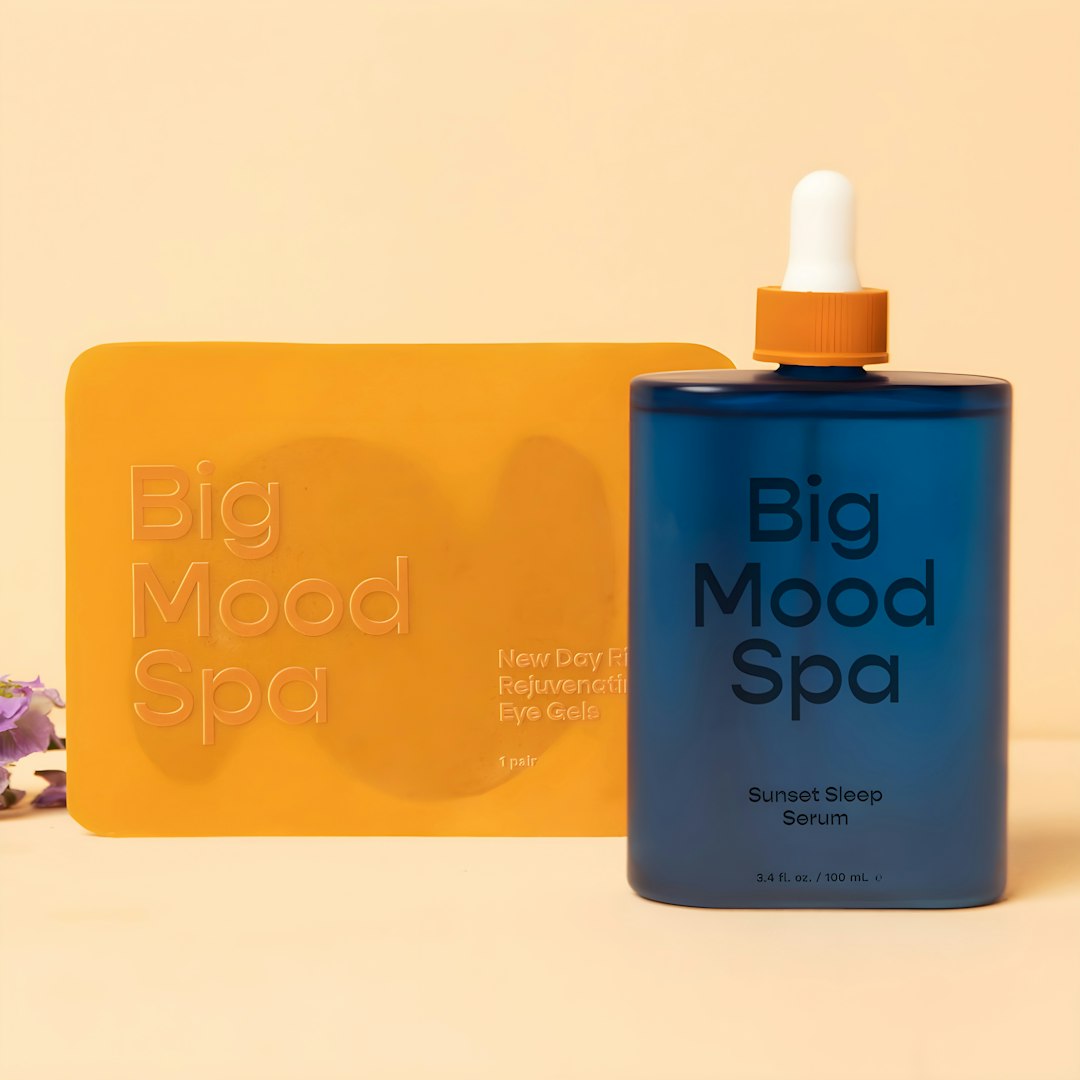 therapy dog visit routine — Big mood spa serum and bath bomb set
